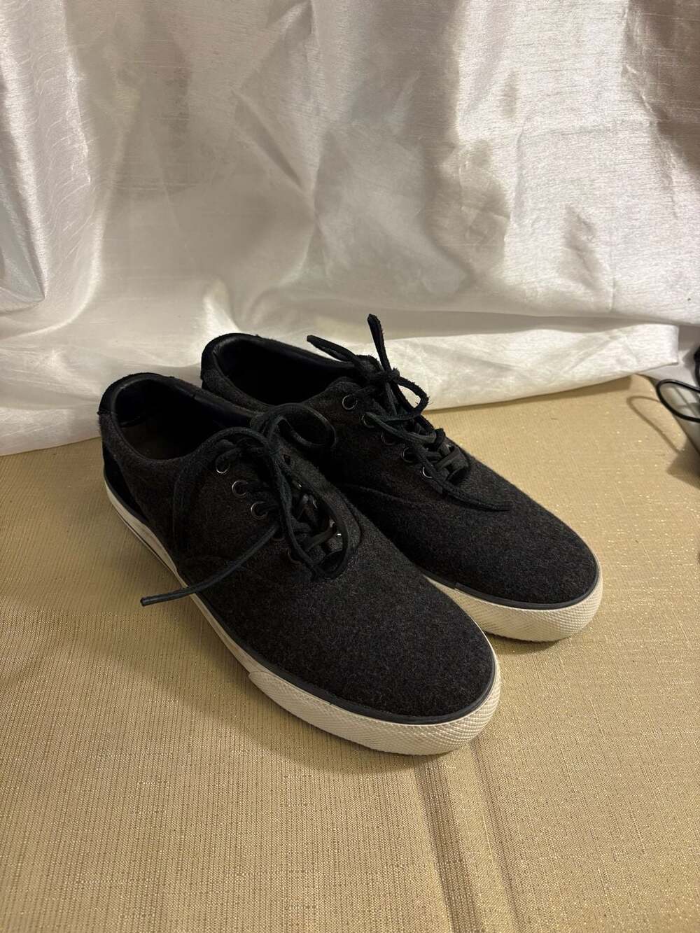Polo Ralph Lauren Vaughn Wool Flannel Lace-Up Sneakers